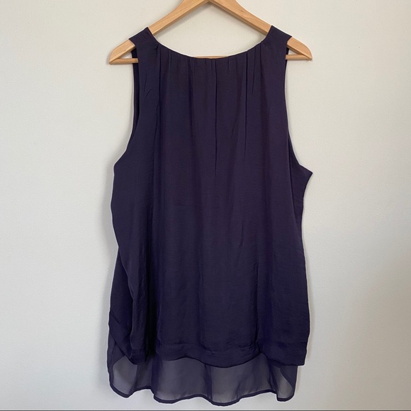 Gap Sleeveless Purple Flowy Tank - Picture 2 of 4